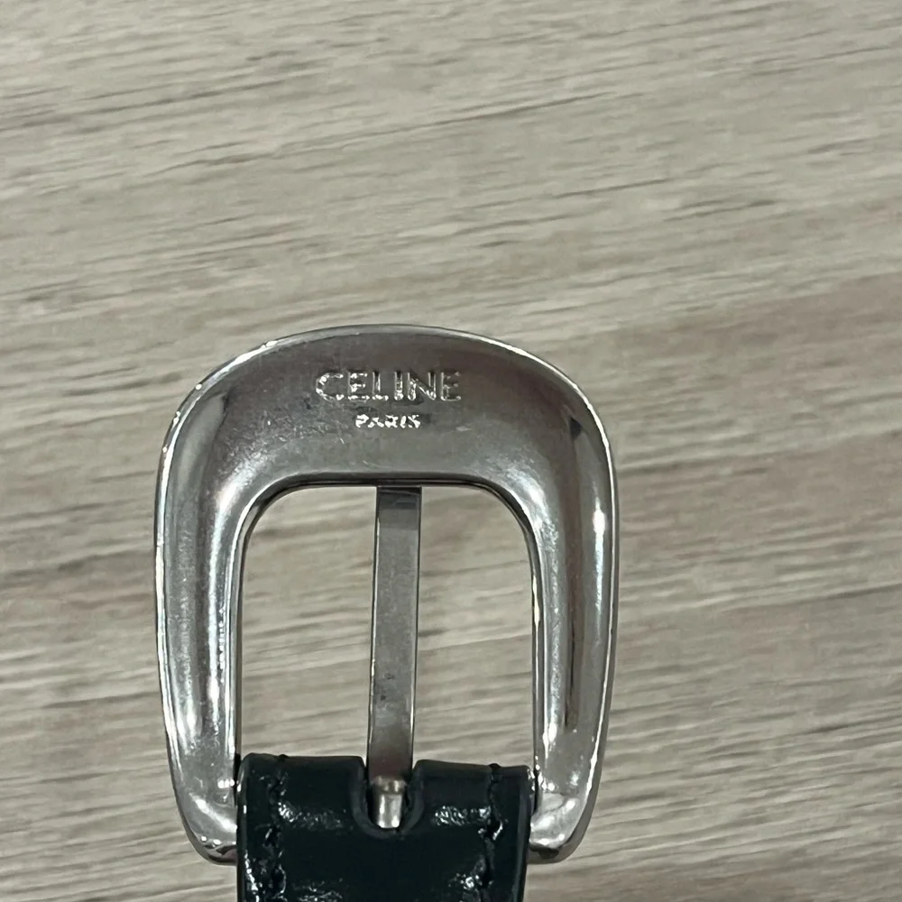 CELINE WESTERN BELT TAURILLON LEATHER 90